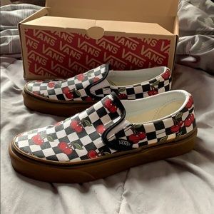 Cherry Checkered Vans 🍒